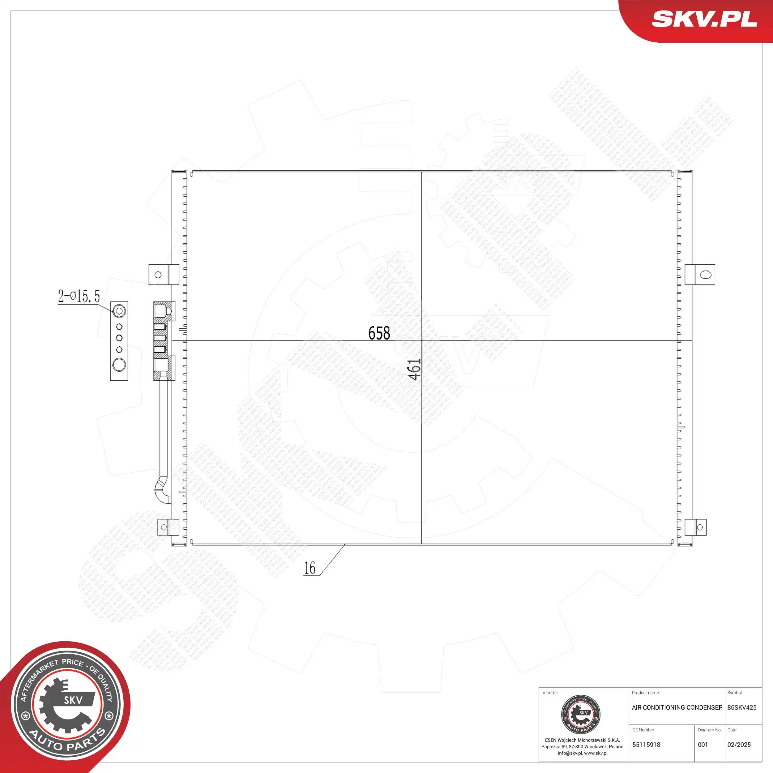 Condenser, air conditioning